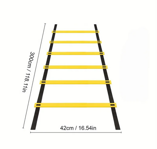 Soccer & Football Agility Ladder — 300cm (10ft) Speed Training Ladder with Nylon Straps