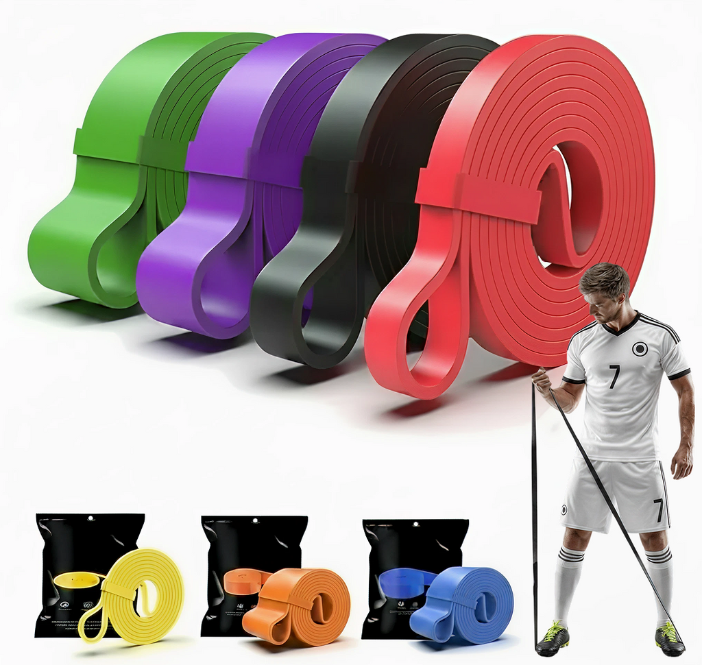 Resistance Bands for Soccer/Football Training — Heavy Duty Latex Set for Speed & Strength