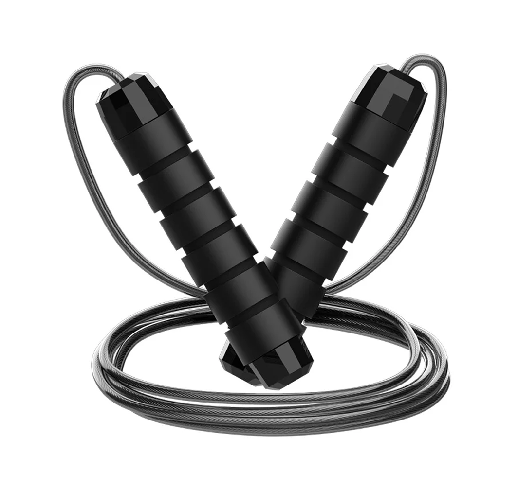 Soccer & Football Jump Rope — Adjustable Steel Wire Speed Rope with Ball Bearings & Anti-Slip Handles