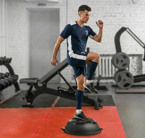 Soccer & Football Balance Ball Trainer — 26" Stability Ball with Resistance Bands