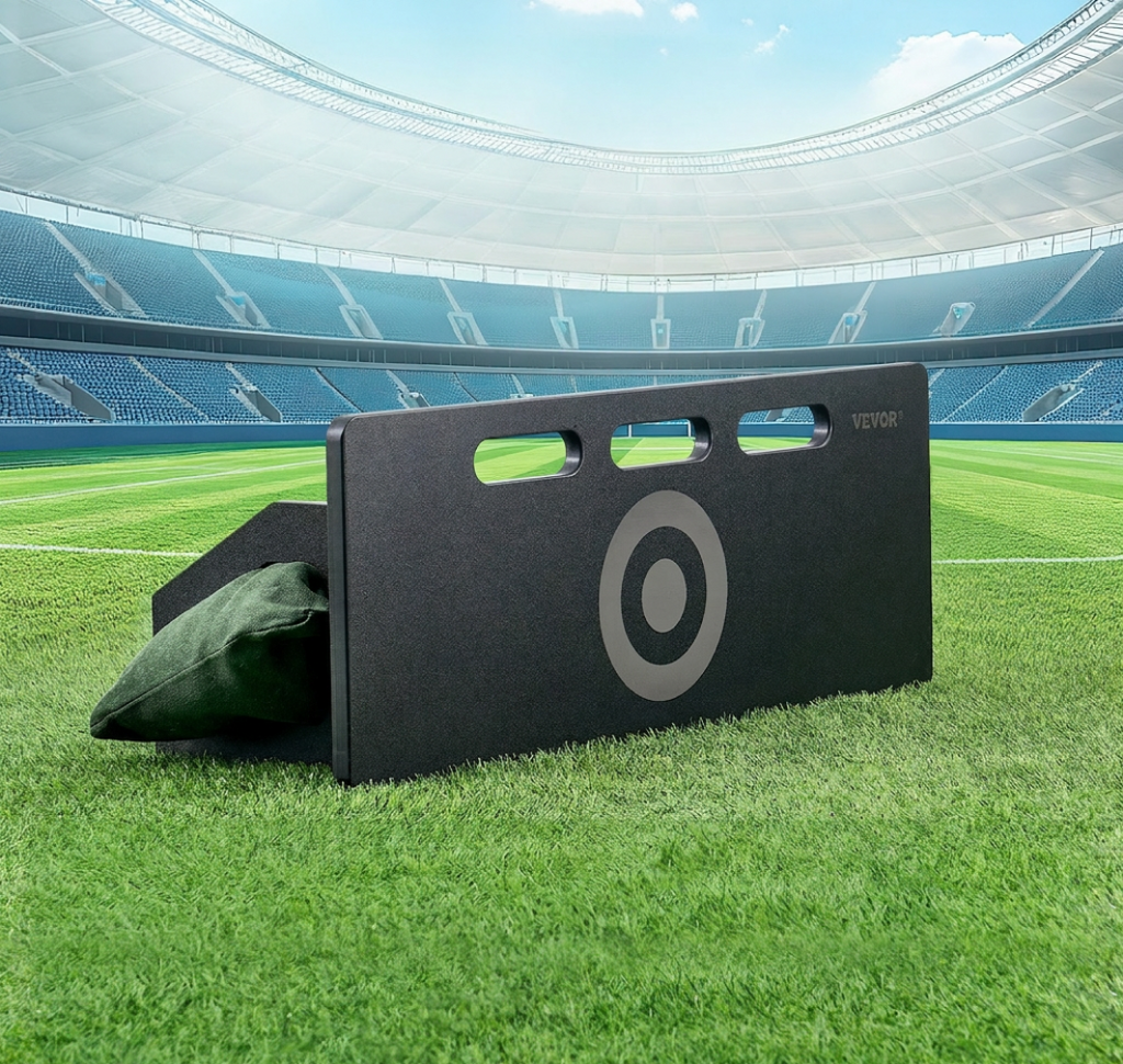 Soccer & Football Rebounder Board — 81×30cm (32"×12") Foldable HDPE Kickback Wall 2 Angles