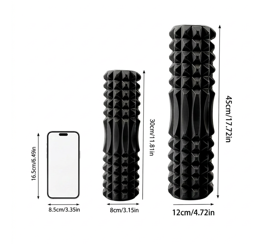 Soccer & Football Foam Roller — EVA Training, Recovery & Massage Roller 30cm (11.8") / 45cm (17.7")