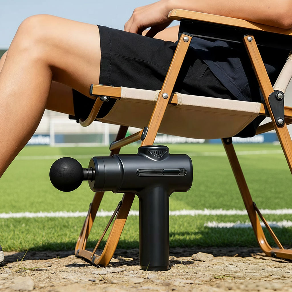 Deep Tissue Massage Gun — 8 Heads, Portable Recovery Device for Athletes