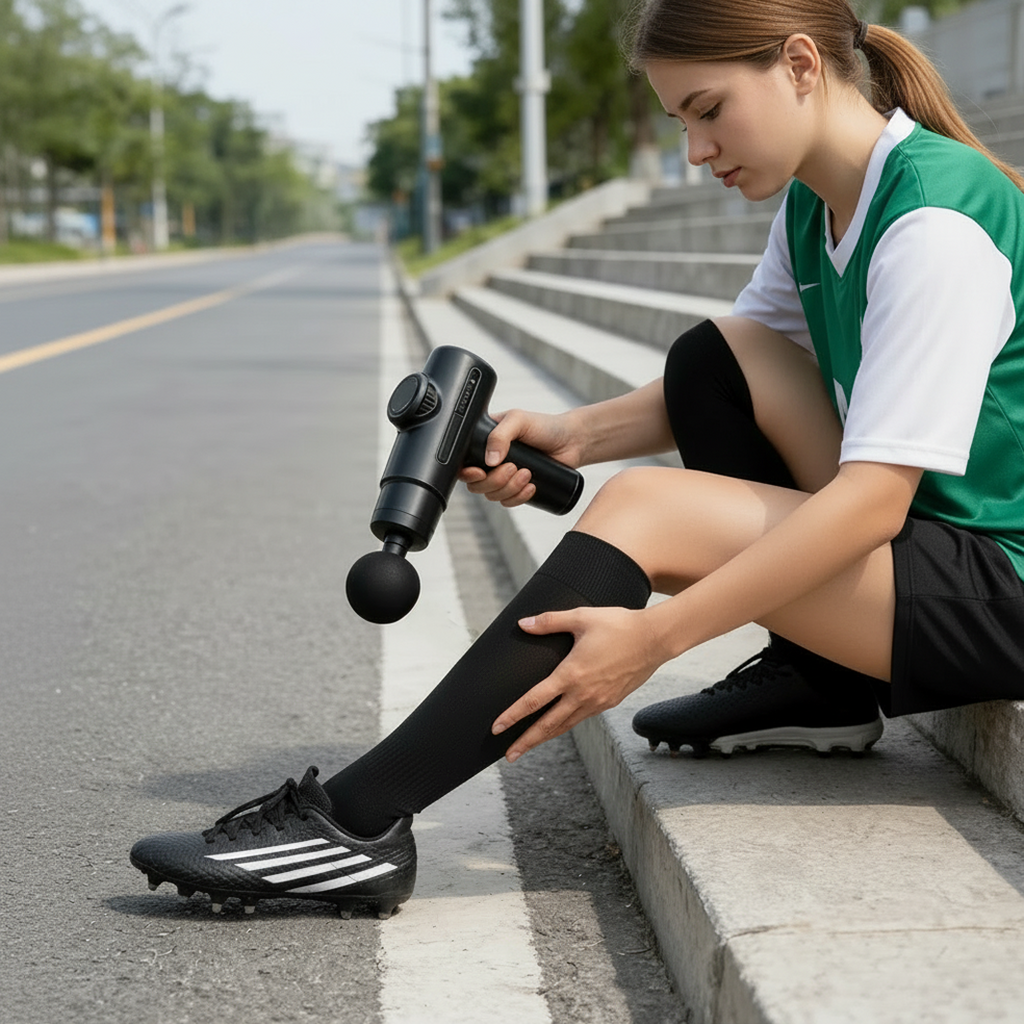 Deep Tissue Massage Gun — 8 Heads, Portable Recovery Device for Athletes