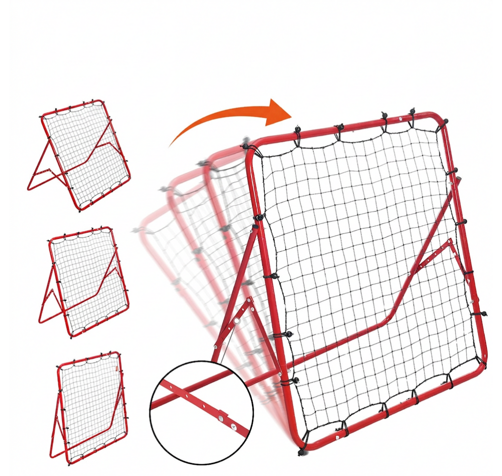 Soccer & Football Rebounder Net — 99×99cm (39"×39") Portable Kickback Rebound Net for Solo Training