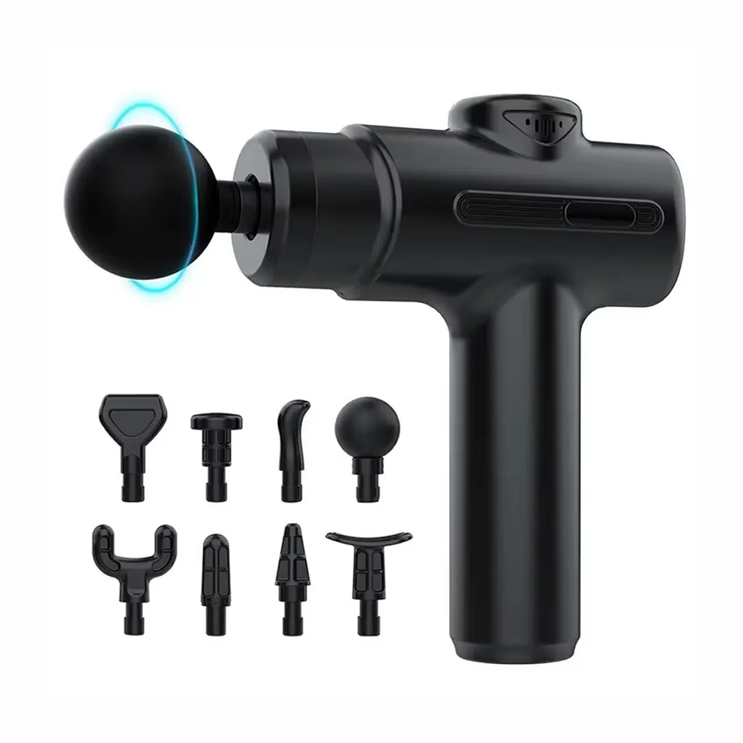 Deep Tissue Massage Gun — 8 Heads, Portable Recovery Device for Athletes
