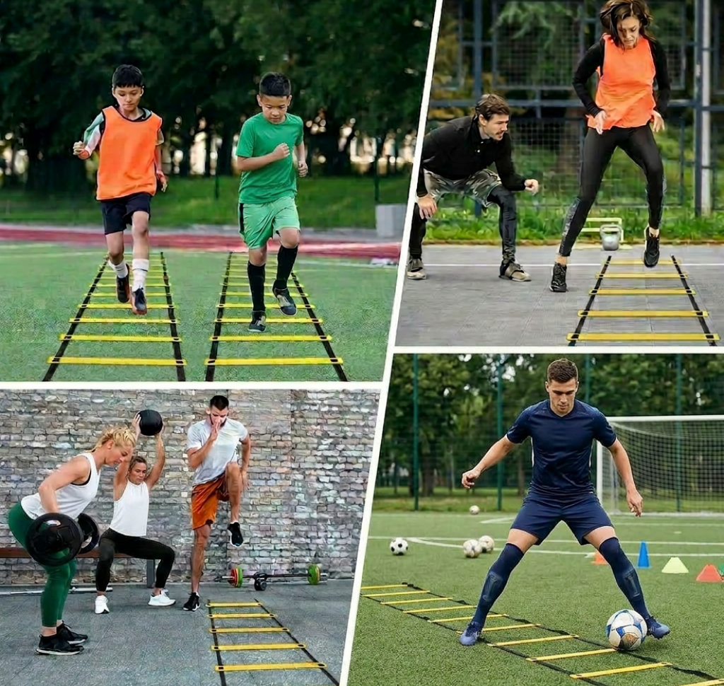 Soccer & Football Agility Ladder — 300cm (10ft) Speed Training Ladder with Nylon Straps