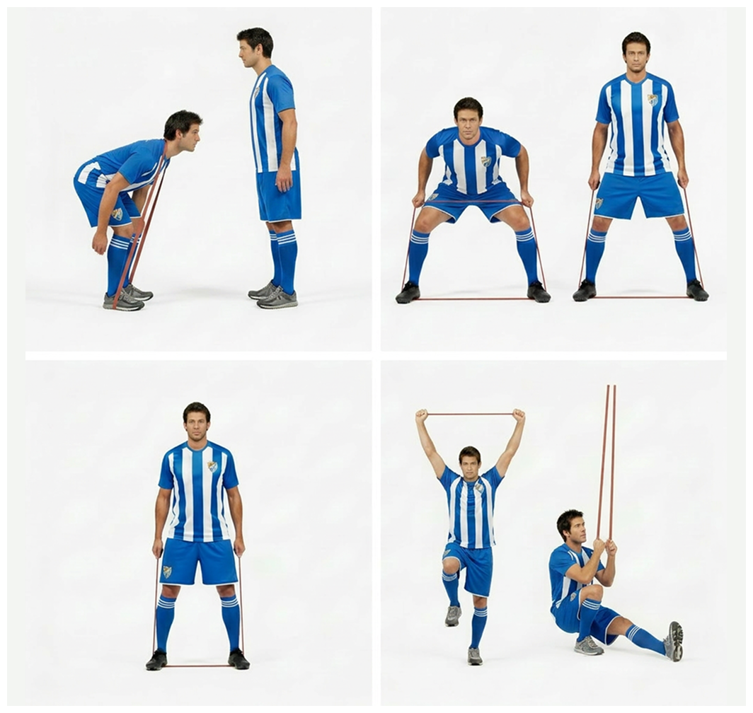 Resistance Bands for Soccer/Football Training — Heavy Duty Latex Set for Speed & Strength