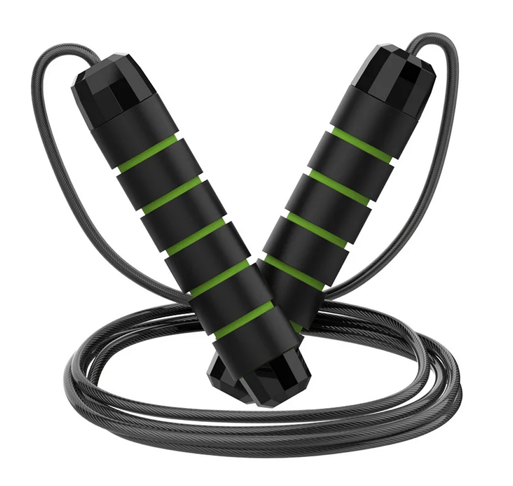 Soccer & Football Jump Rope — Adjustable Steel Wire Speed Rope with Ball Bearings & Anti-Slip Handles