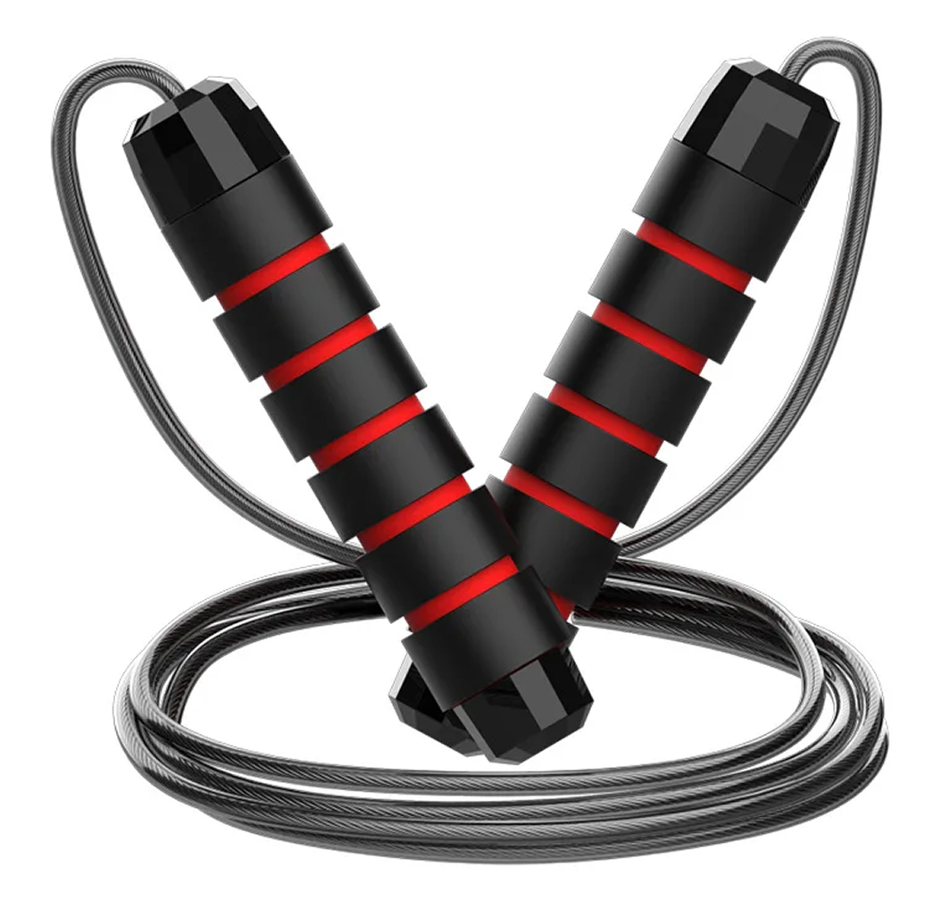 Soccer & Football Jump Rope — Adjustable Steel Wire Speed Rope with Ball Bearings & Anti-Slip Handles