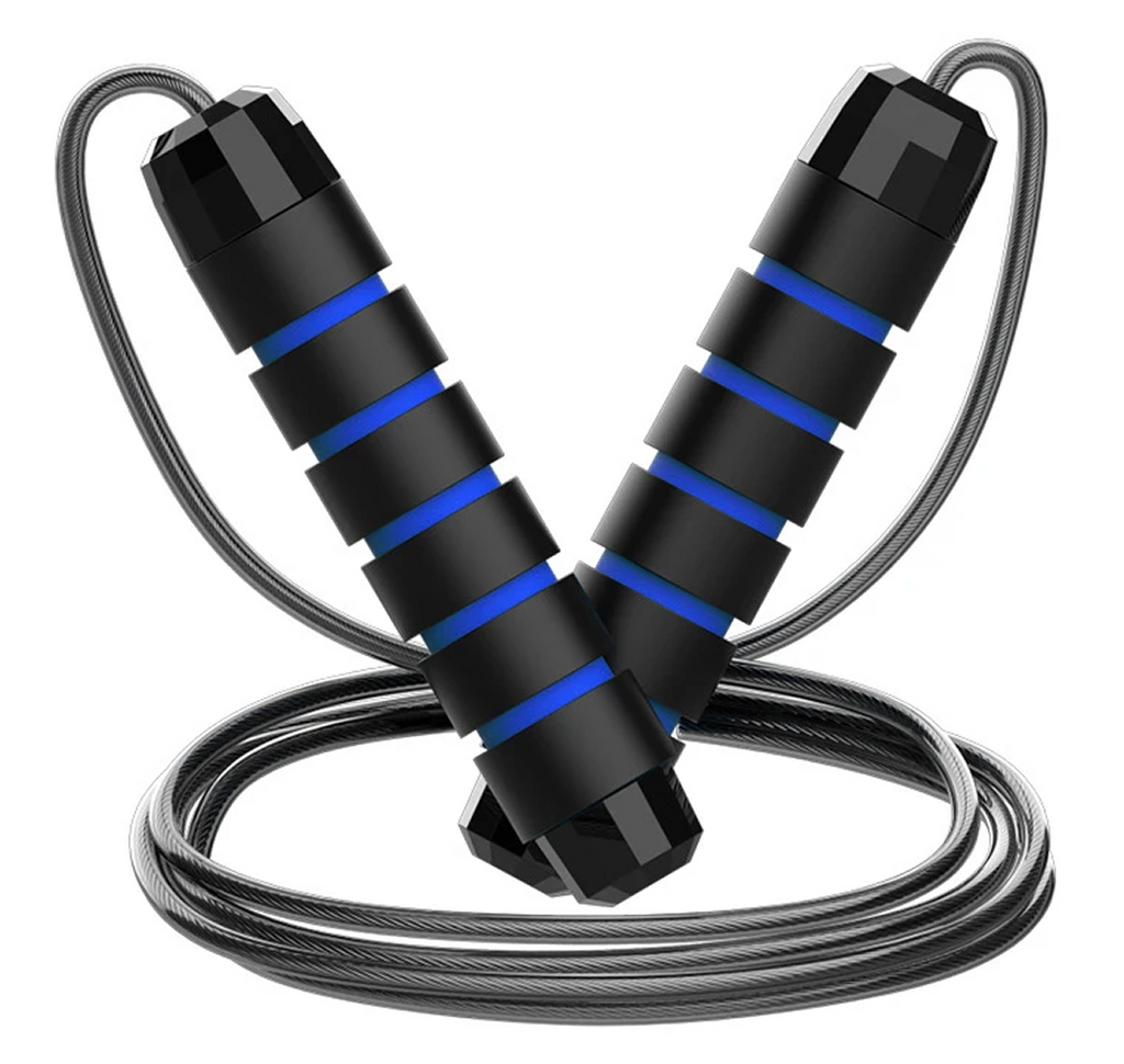 Soccer & Football Jump Rope — Adjustable Steel Wire Speed Rope with Ball Bearings & Anti-Slip Handles