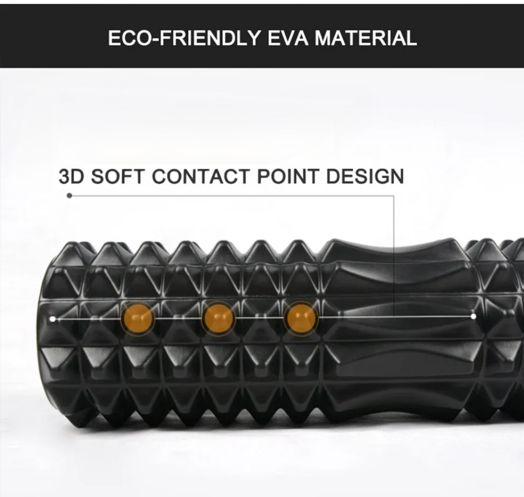 Soccer & Football Foam Roller — EVA Training, Recovery & Massage Roller 30cm (11.8") / 45cm (17.7")